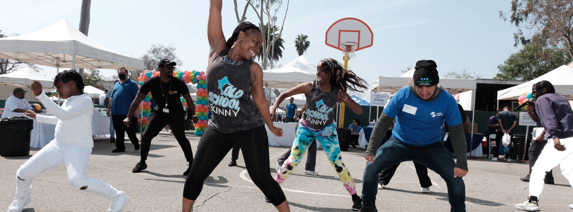 beatiful family enjoying the nature