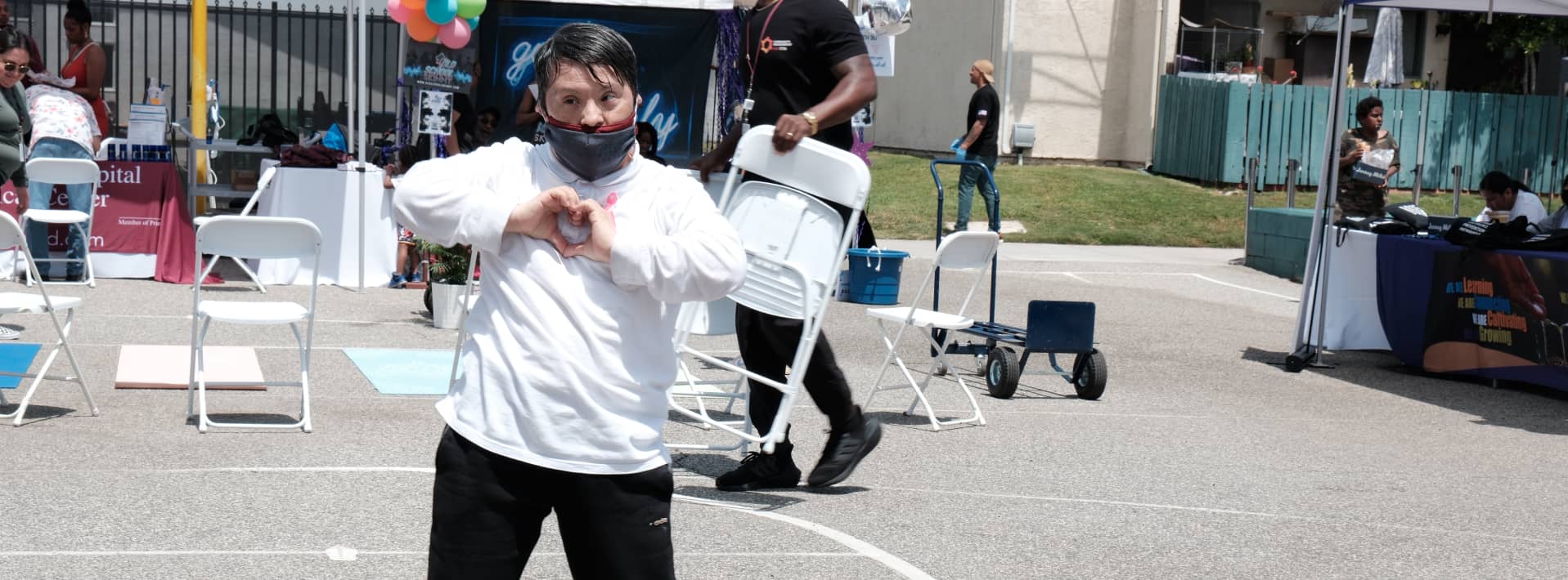 beatiful family enjoying the nature